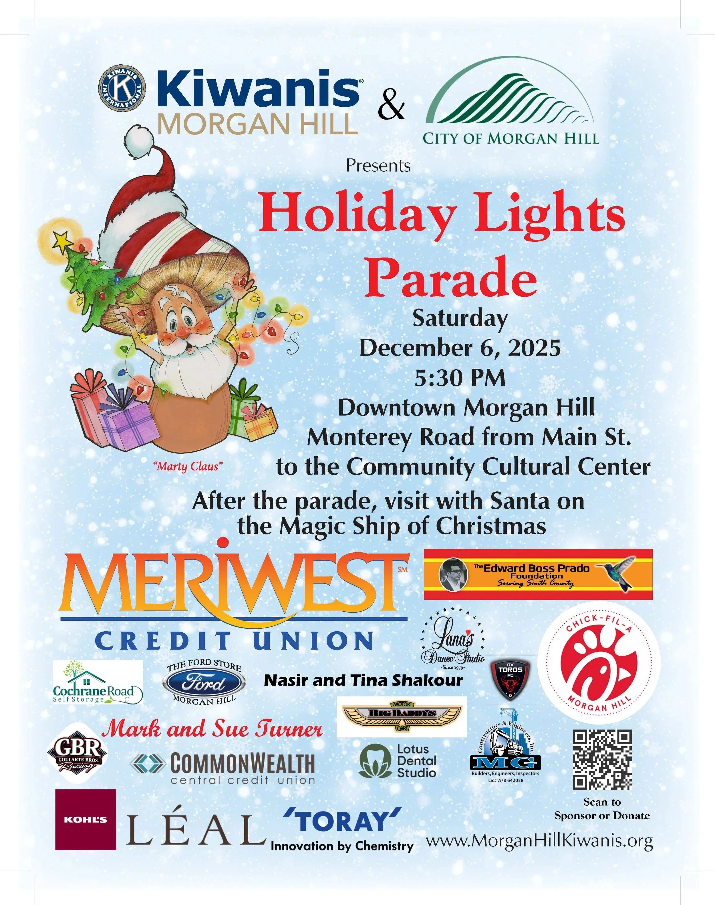 Morgan Hill Holiday Lights Parade
