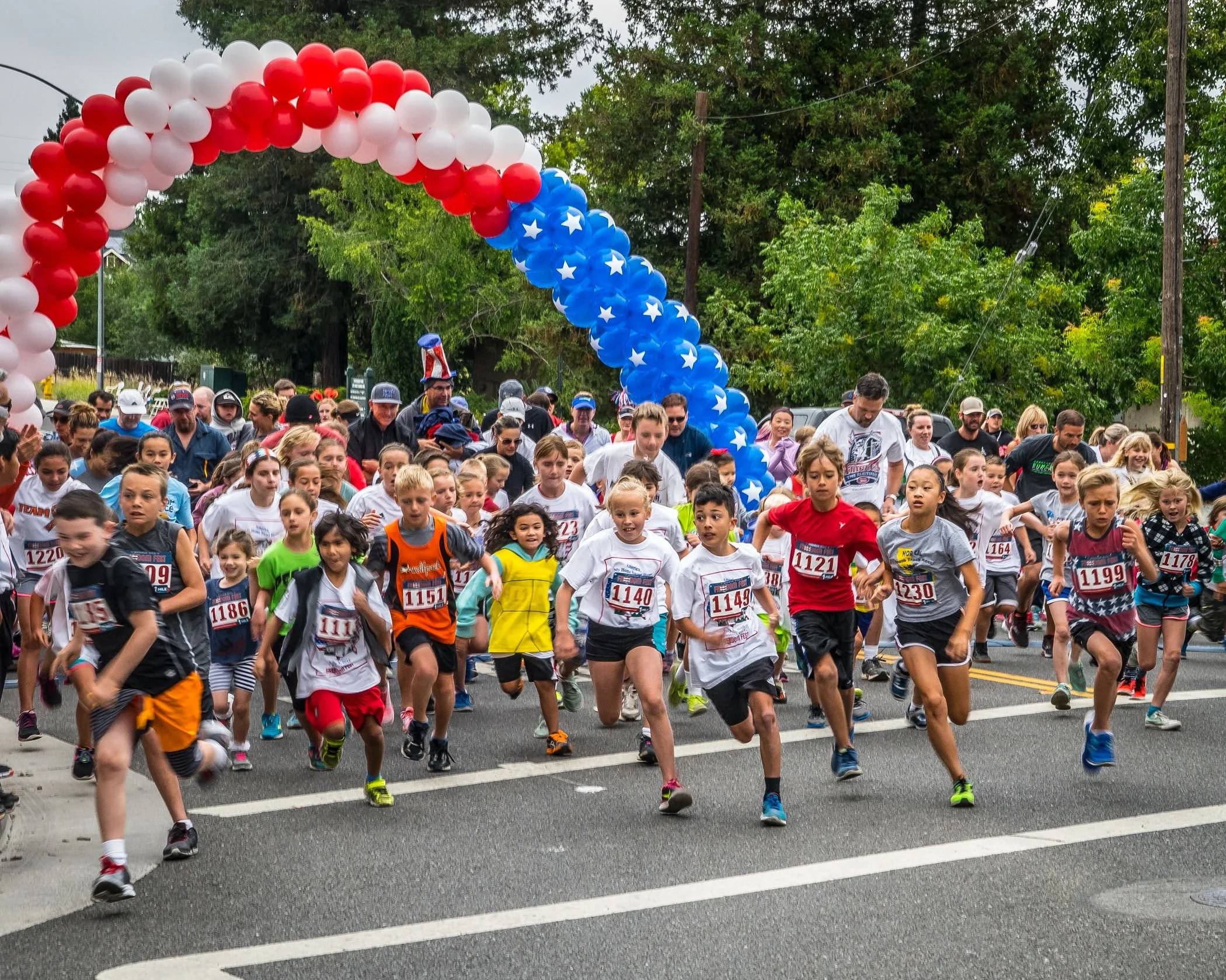 Morgan Hill in Red, White and Blue