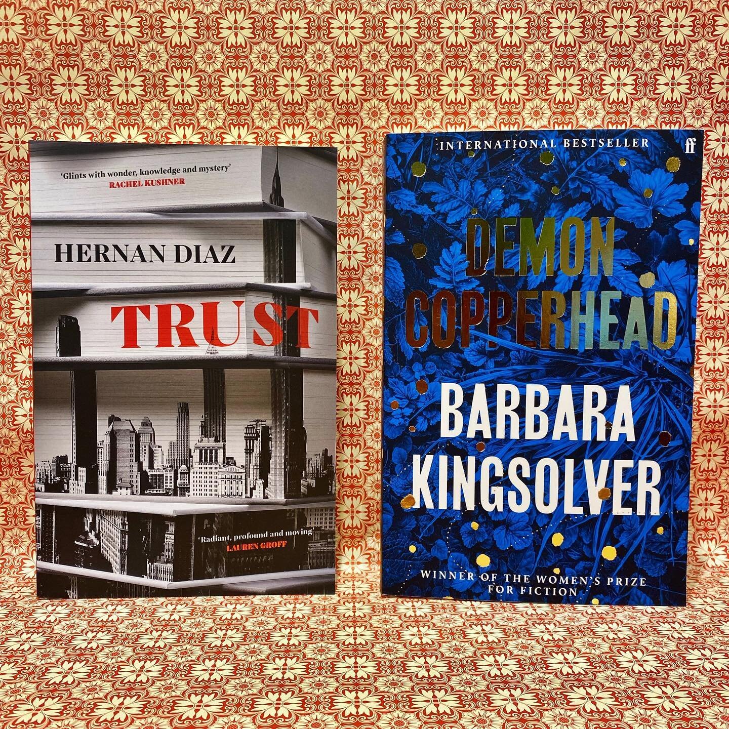 Congratulations to the double winners of the 2023 Pulitzer Prize for Fiction! Hernan Diaz's 'Trust' and 'Demon Copperhead' by Barbara Kingsolver are both staff favourites; check out  Jaye and Kat's reviews below. 

'Demon Copperhead' by Barbara Kings