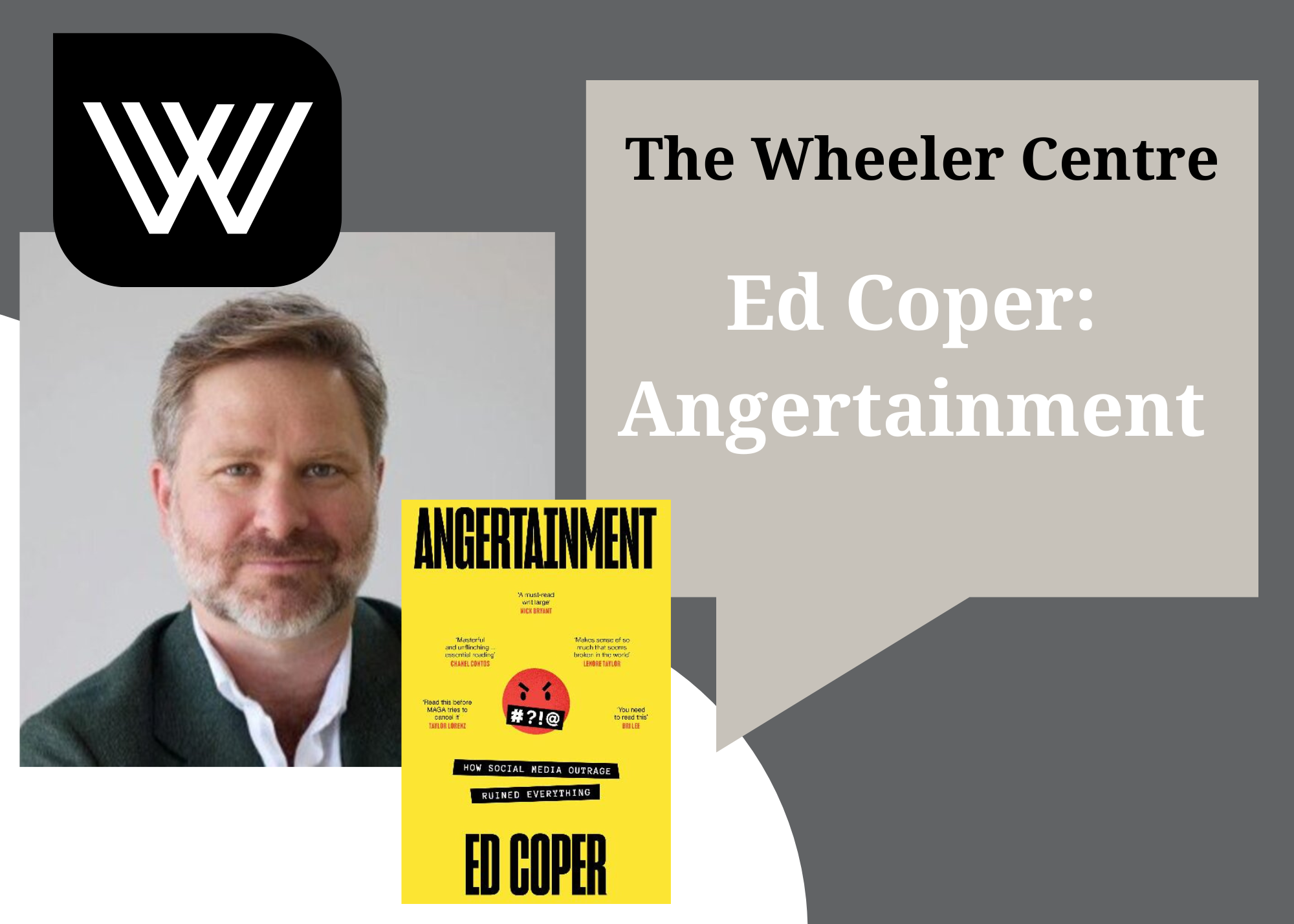 ED COPER AT THE WHEELER CENTRE 