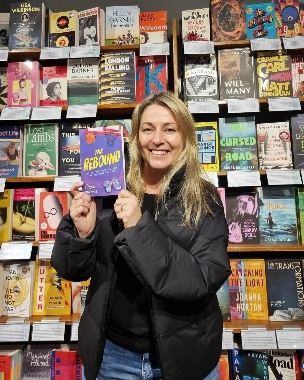 This week author Fiona Harris dropped by to sign copies of her exciting new novel, The Rebound.

The Rebound is a fantastic pacy story for young readers who are into basketball or sport and like to read real life stories about kids overcoming the odd