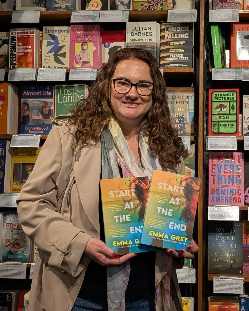 We&rsquo;ve had some lovely author visits to the Southbank shop recently!

Emma Grey, the bestselling author of staff favourite, Pictures of You, came by the bookshop to sign her latest novel, Start at the End. Start at the End is a powerful, soul-st