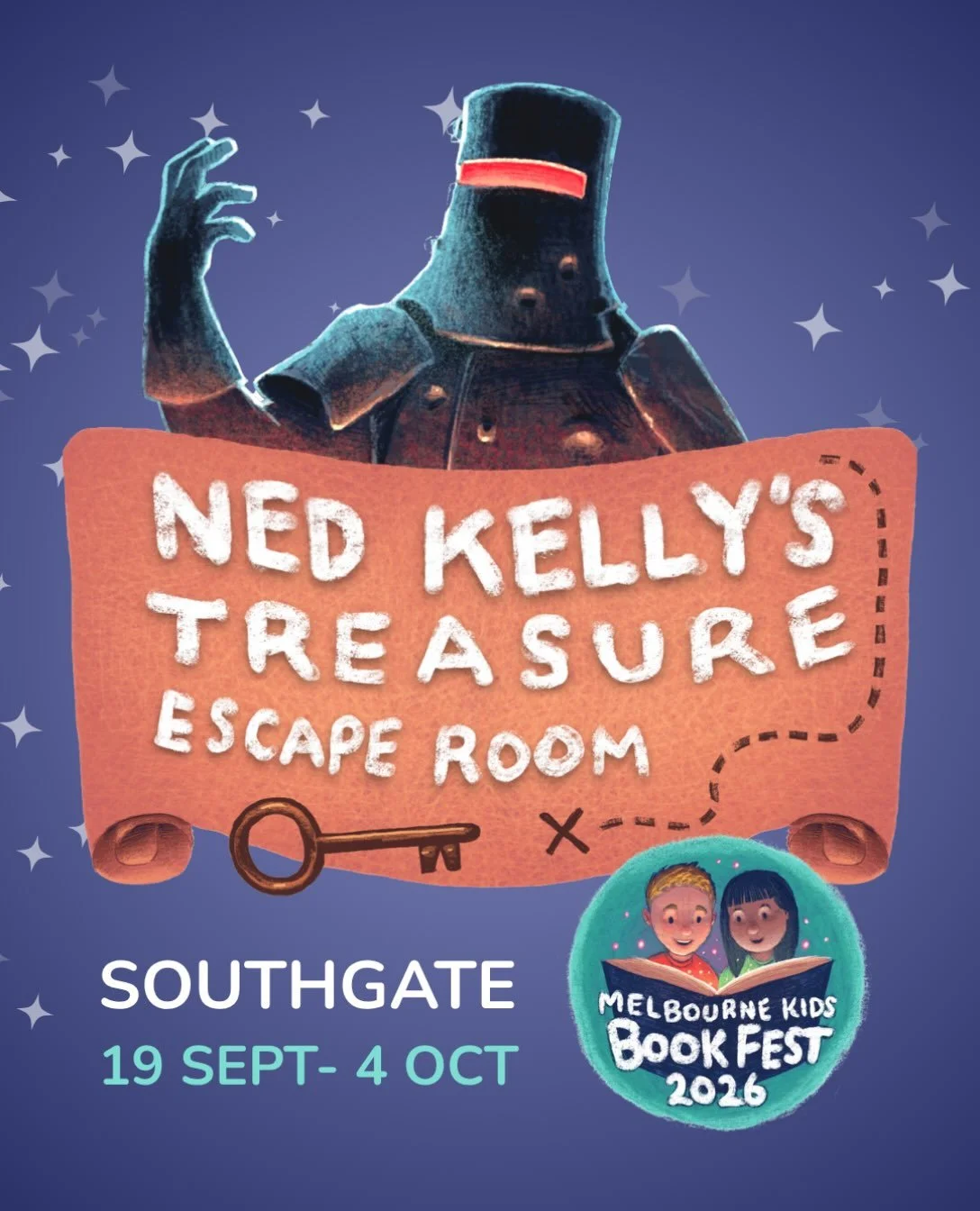 Can you beat the clock and solve Ned Kelly&rsquo;s Treasure Escape Room? Match your wits against a series of puzzles created by Taggerty Daggins - the author of the book &lsquo;The Phantom of Flinders Street.&rsquo; 

This fun school holiday activity