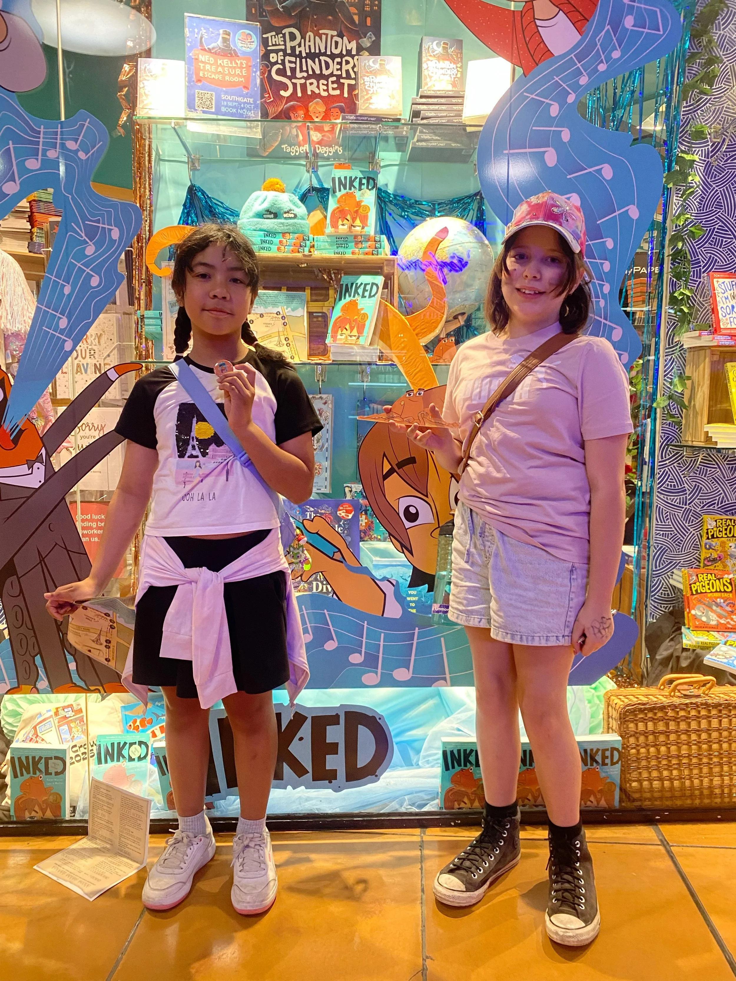 These legends have all completed the Inked Scavenger Hunt and earned their winners badges! 

If you&rsquo;re looking for a fun free school holiday activity, why not pop into Mary Martin Bookshop Southbank shop to pick up a map to join in. 

Based on 