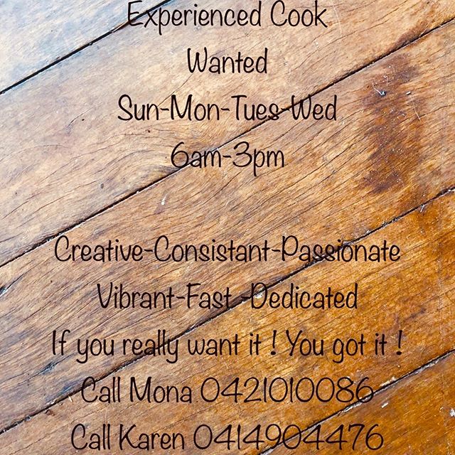 🖐🏽 ITS THIS TIME IF THE YEAR THAT CLUNES CAF&Eacute; NEEDS AN EXTRA PAIR OF HANDS 🖐🏽 Come and team up with us in the village !!