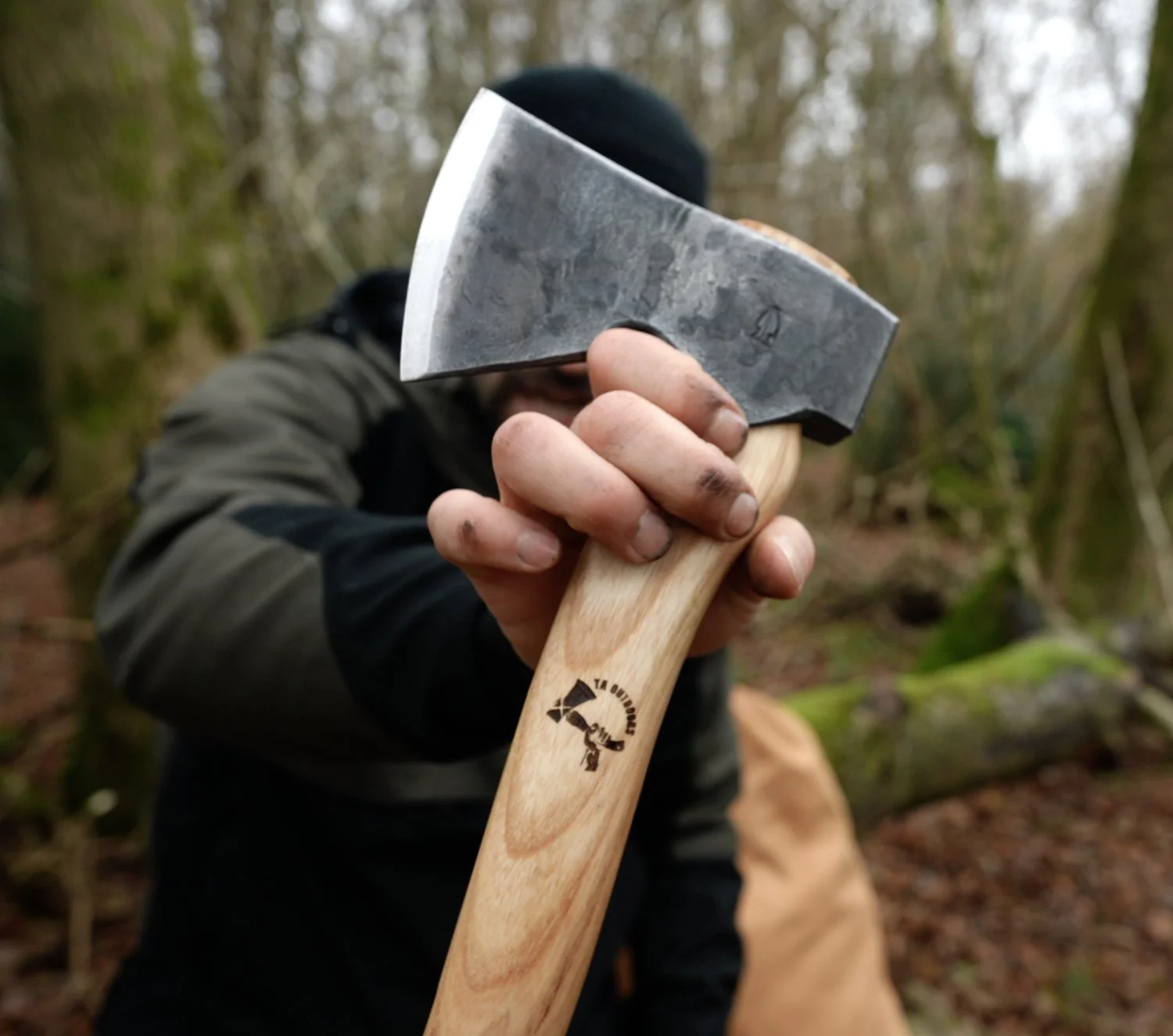 Indian Creek Trading Company Winkler Style Hatchet Axe With Belt Carry Loop - Bushcraft & Scout Tool
