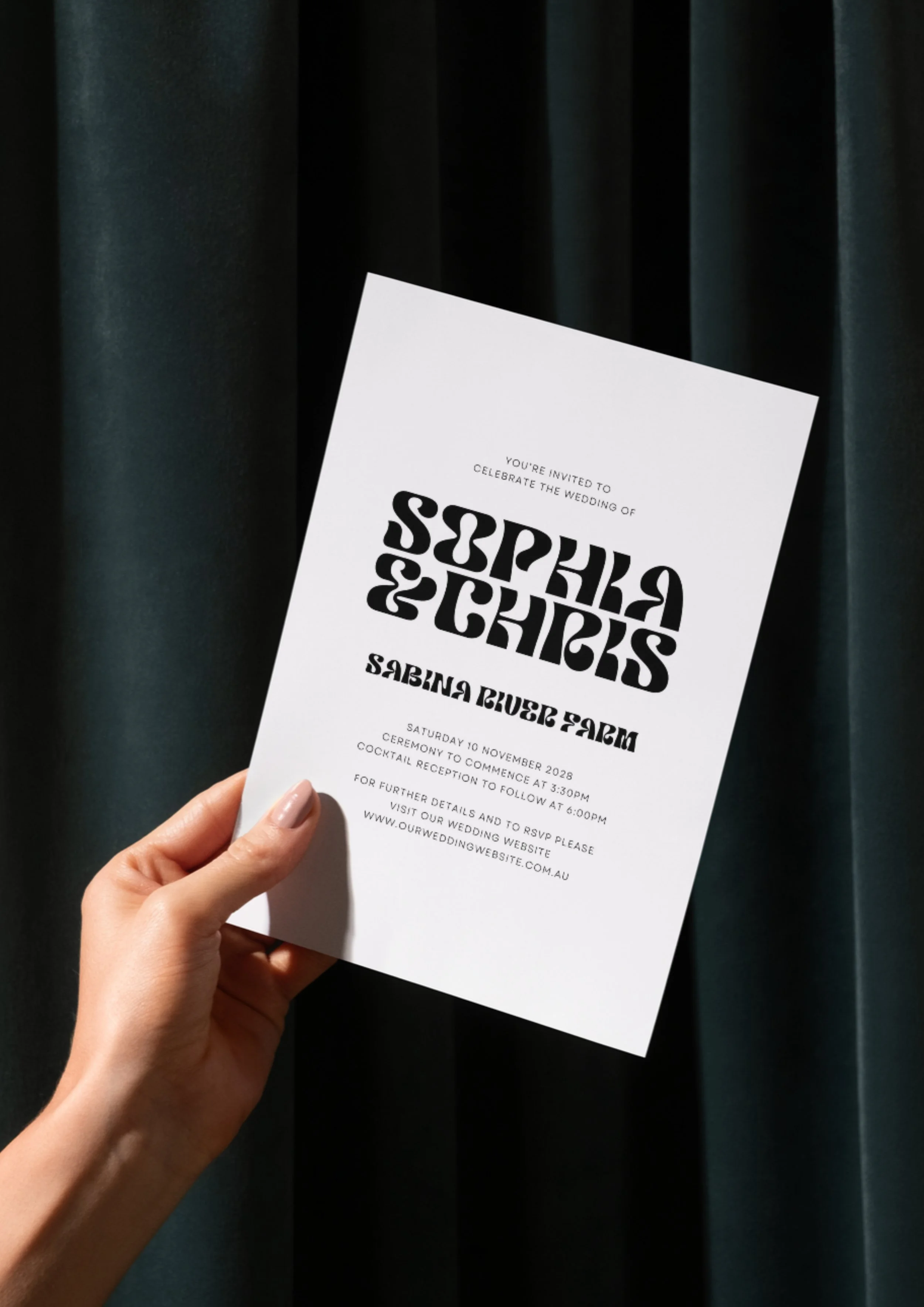 Retro - Wedding Invitation