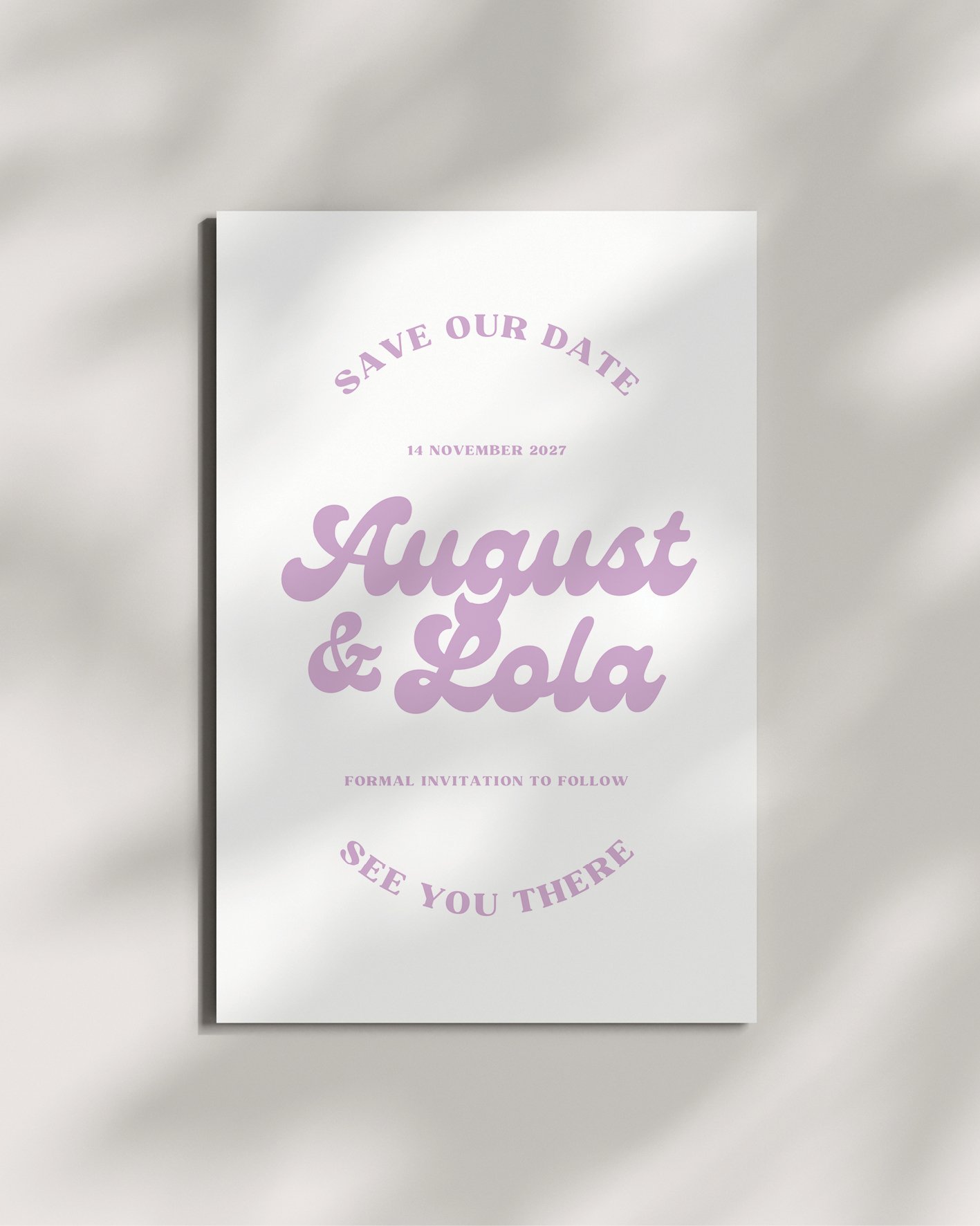 Flower Power Save the Date