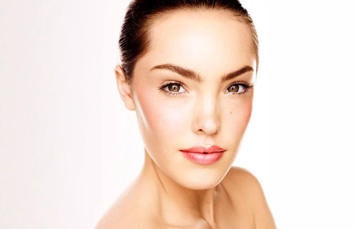Harper's Bazaar beauty editorial photography, close-up studio portrait