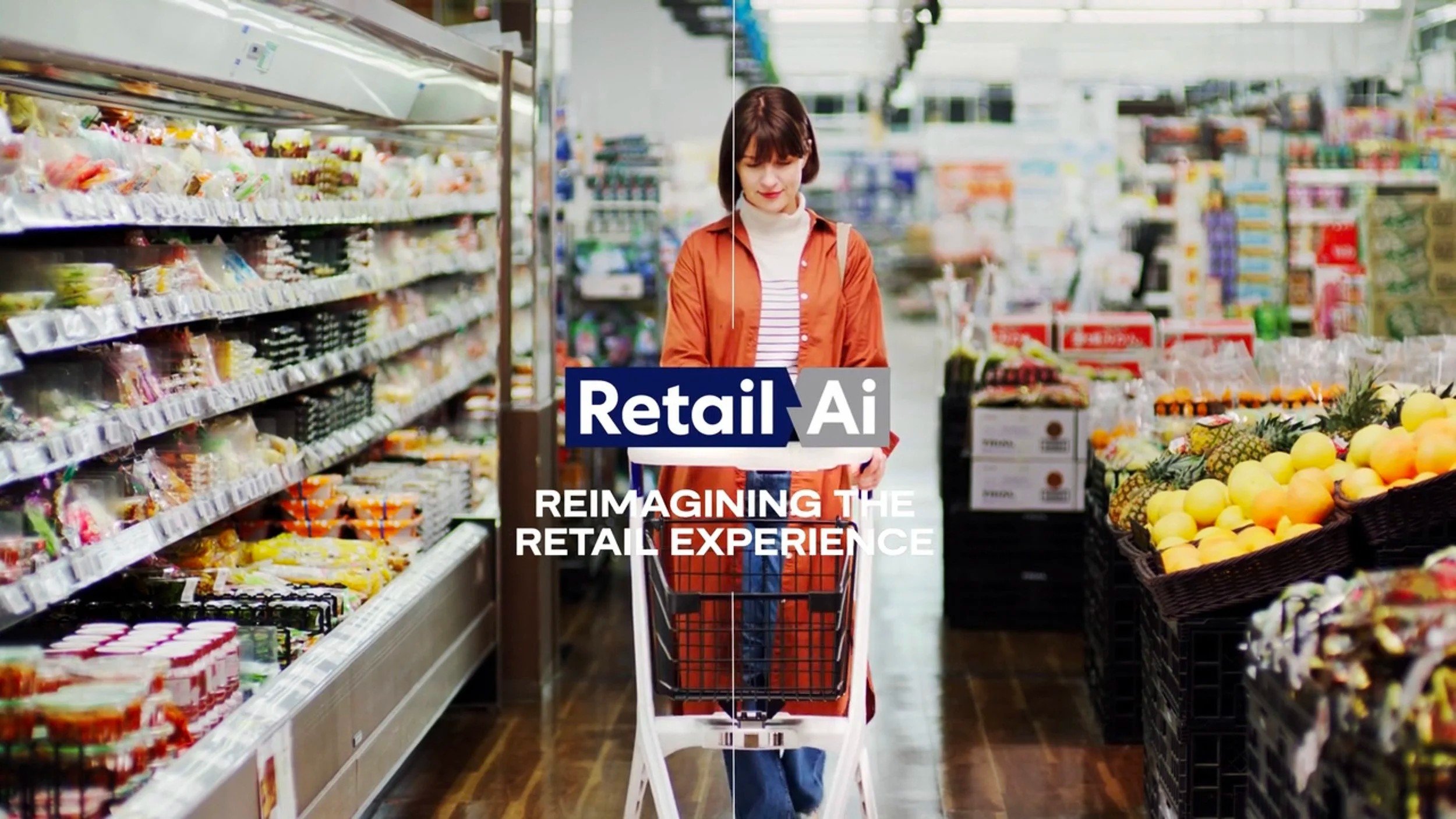 Retail AI brand film shot overnight in a working Japanese supermarket
