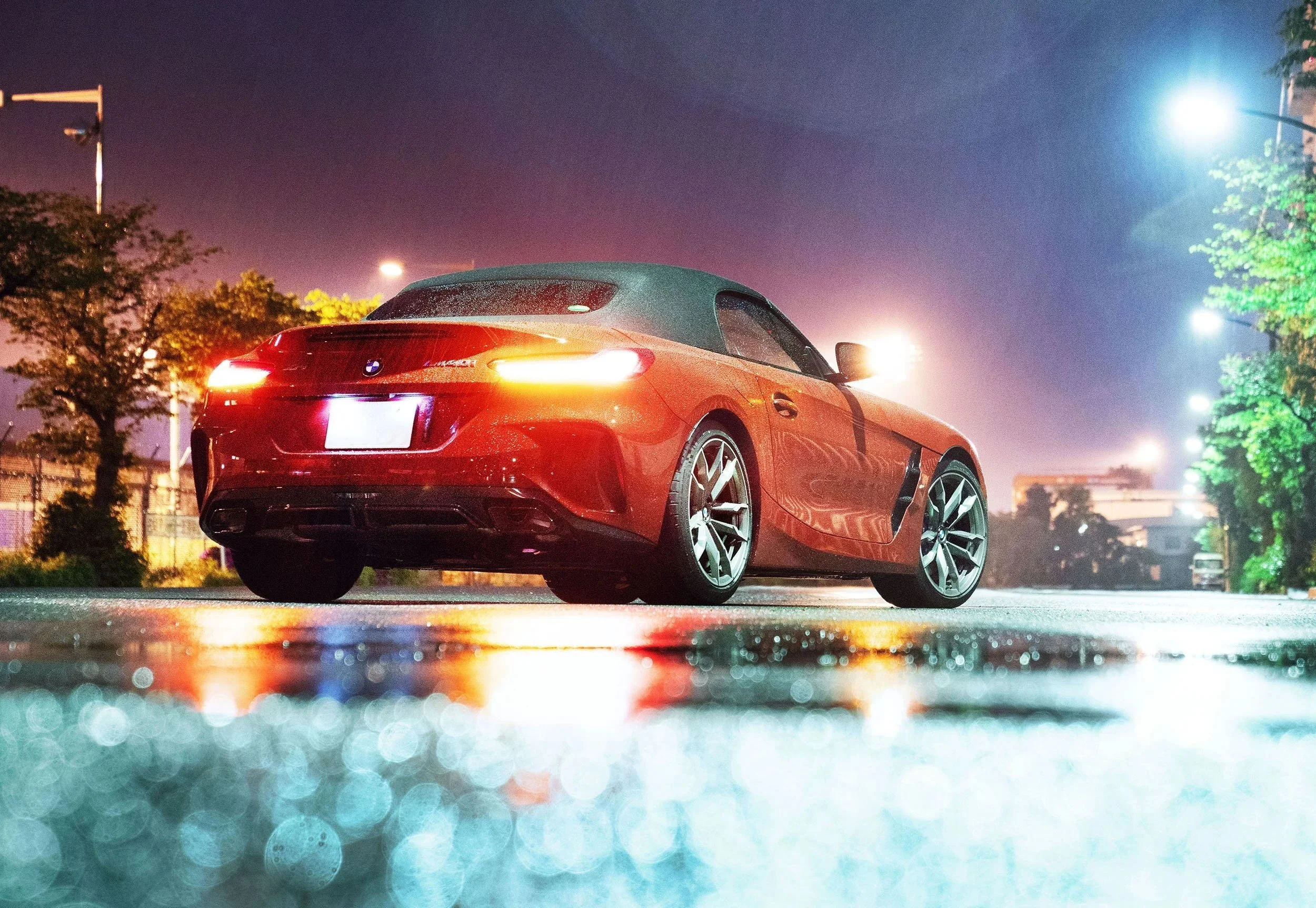 BMW Japan night car photography in Tokyo
