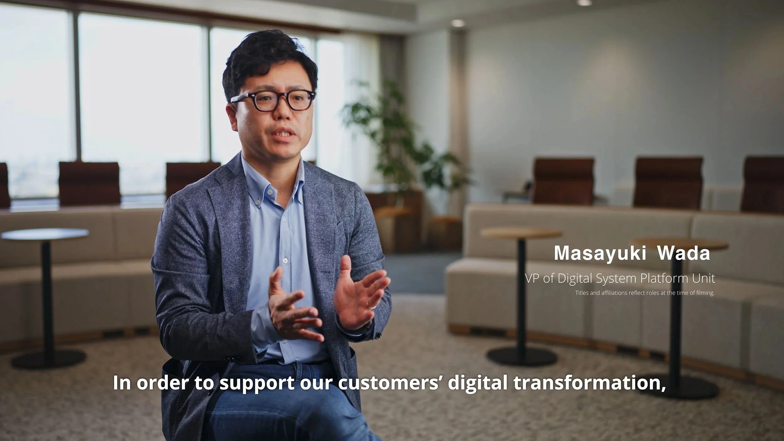 Asana × Fujitsu bilingual customer story film, corporate video production Tokyo Japan