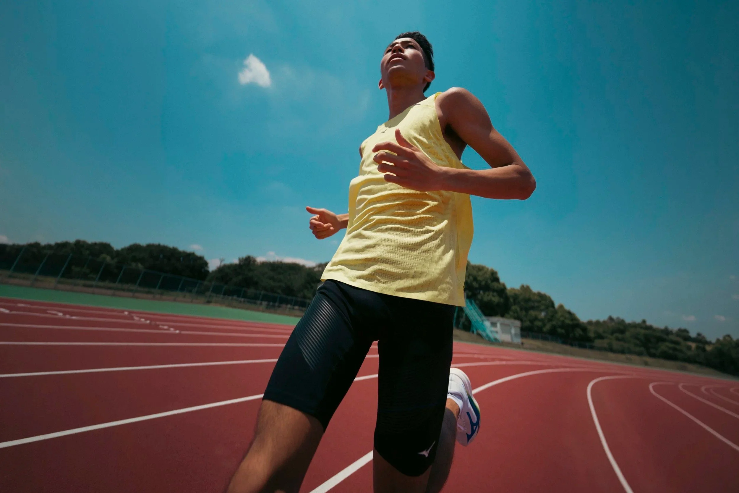 Mizuno running campaign photography in Japan with an elite runner