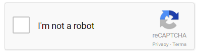 reCAPTCHA box