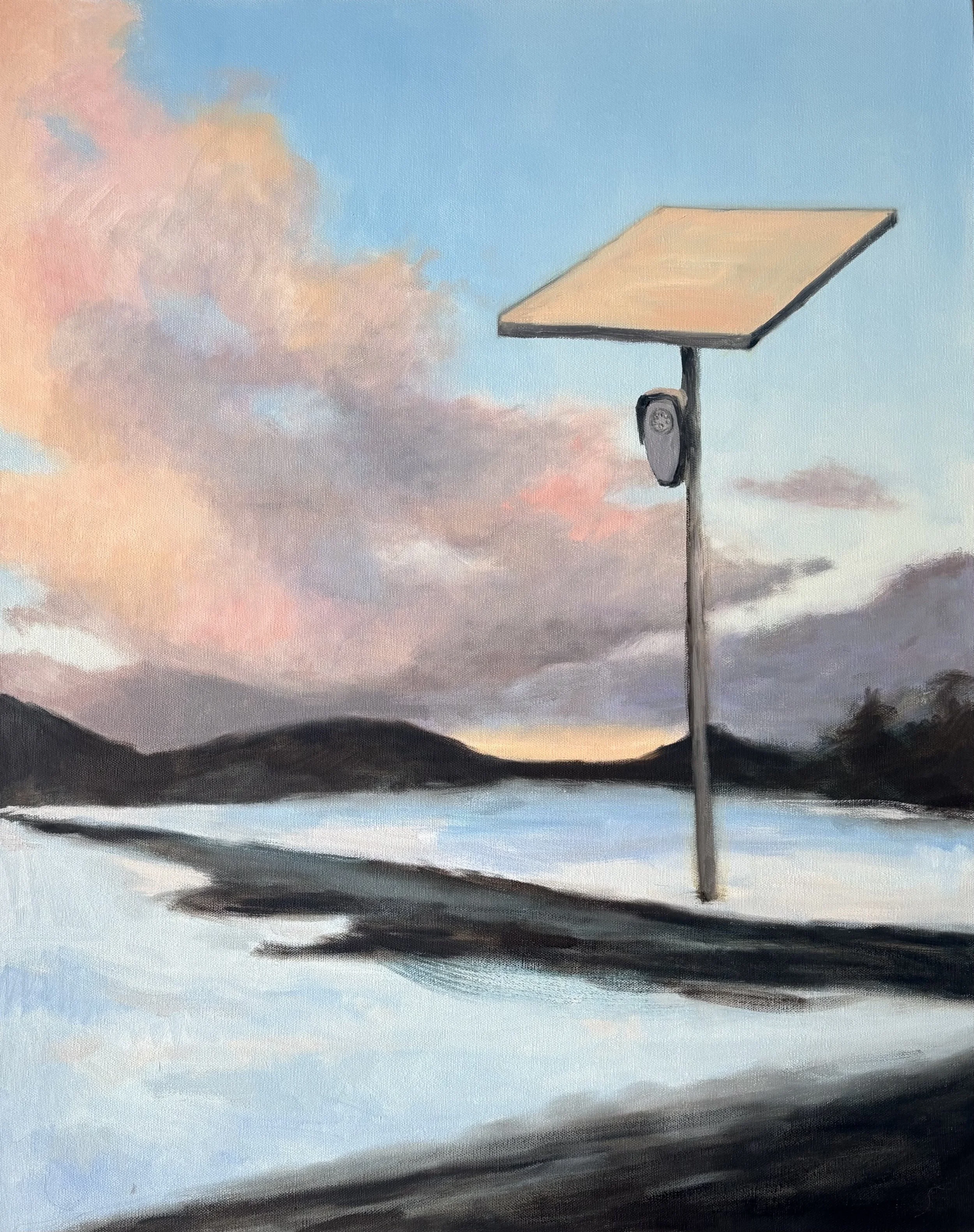 'For Safety', oil on canvas, 24x30 inches 2026. NFS 