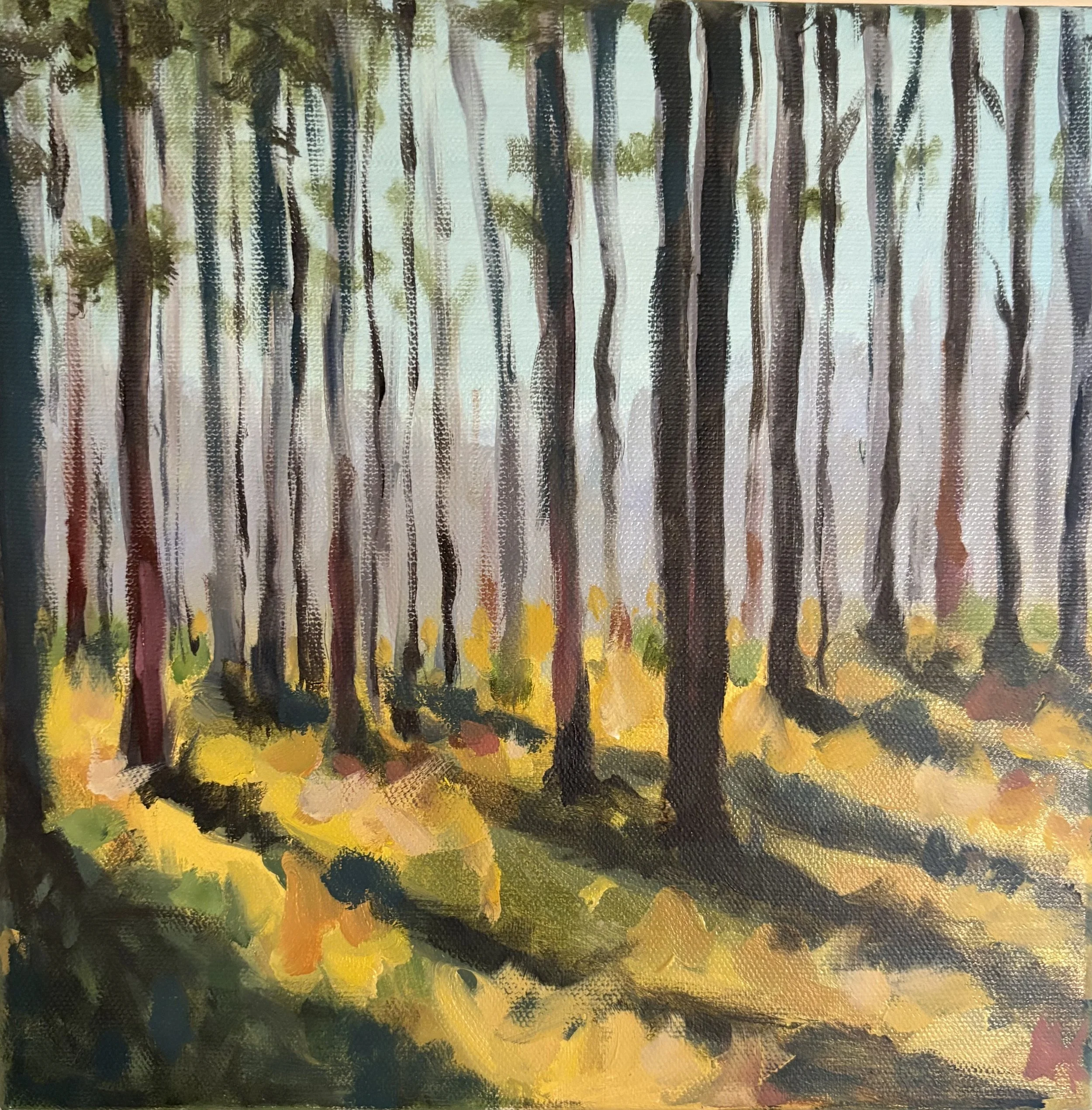 'Hicks Hill' 2025. Oil on Canvas 8"x8". SOLD
