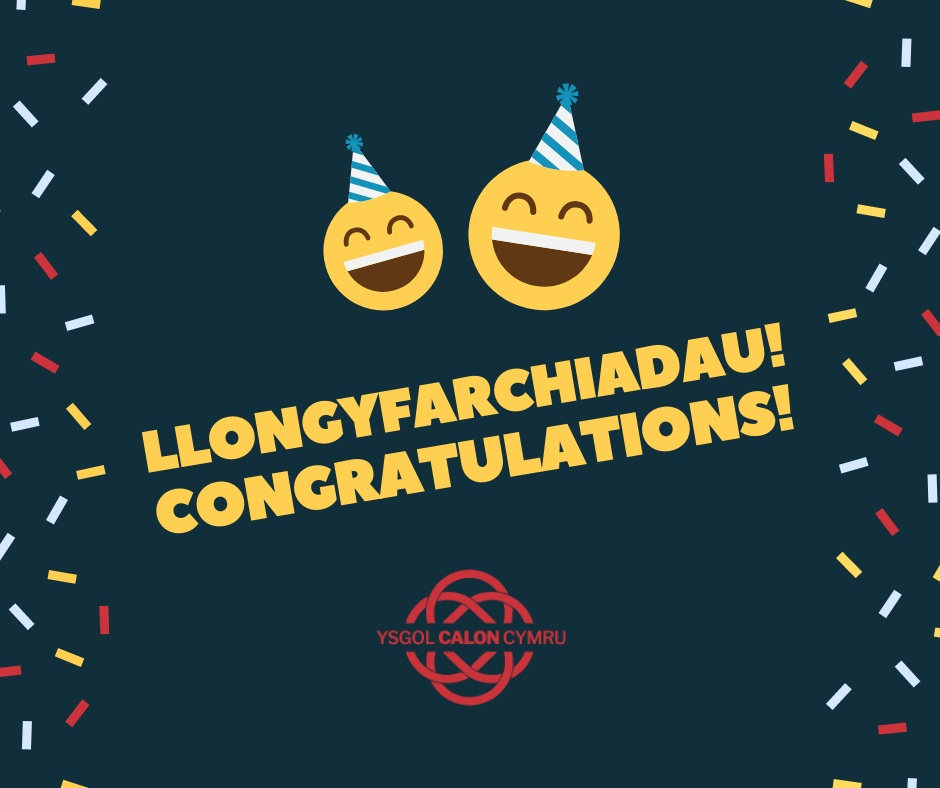 Llongyfarchiadau! / Congratulations!