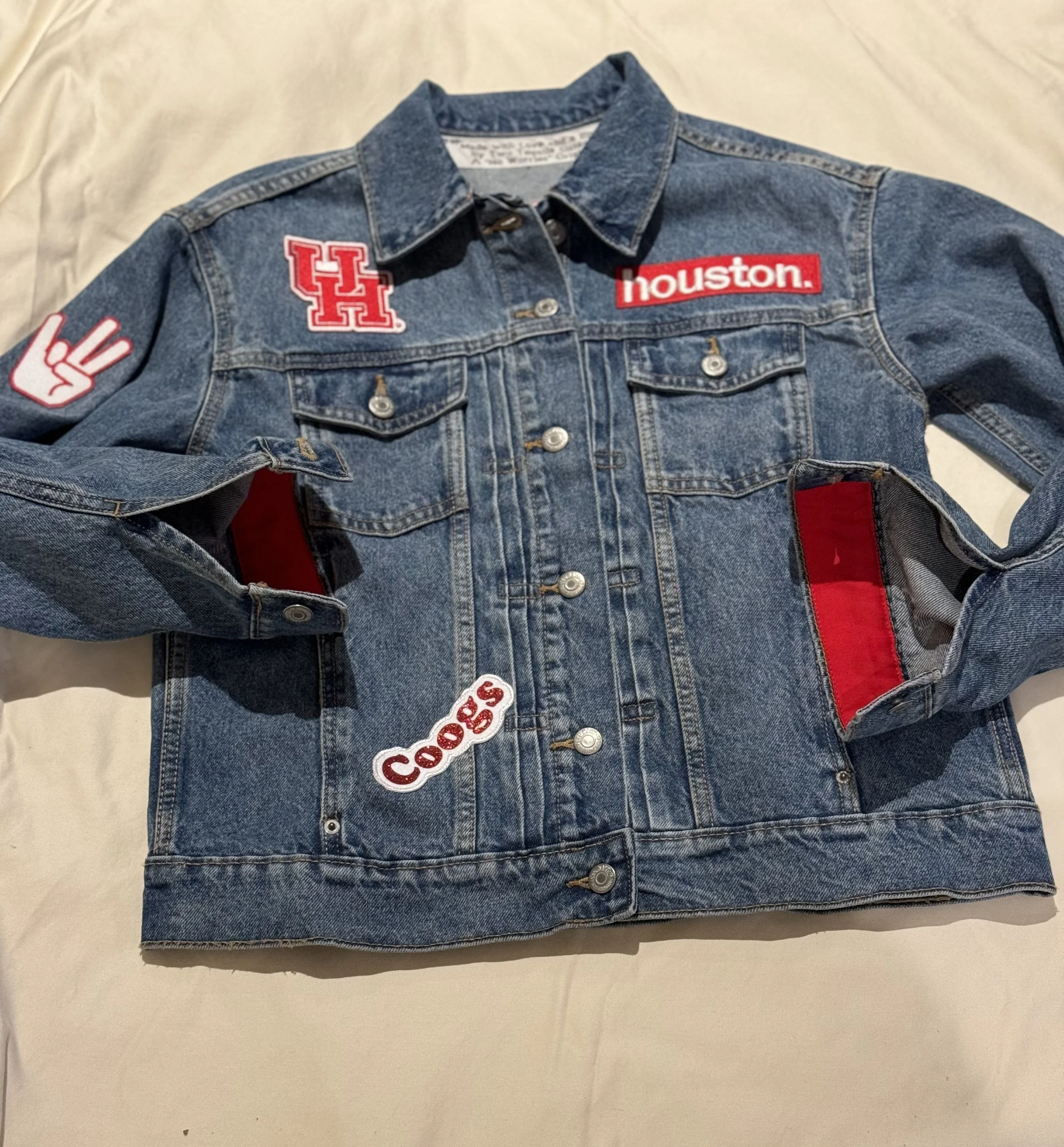 Coogs UH Denim Jacket — Two Tequila Sisters