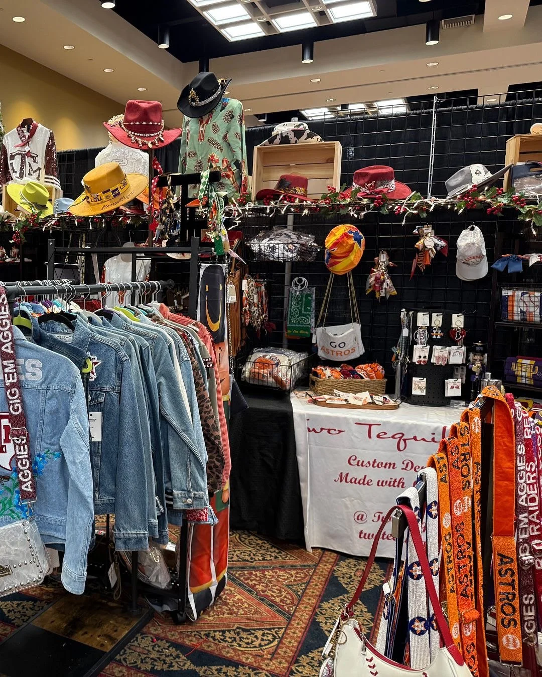 Sugar Plum Market. Booth #1514. Today through Saturday. Denim jackets. Sparkly tops. Tequila purses. Hilarious Aqua Net tumblers. AND MORE!!!

Come spoil yourself, sisters! Whether you&rsquo;re looking to spice up your winter wardrobe, rep your team,