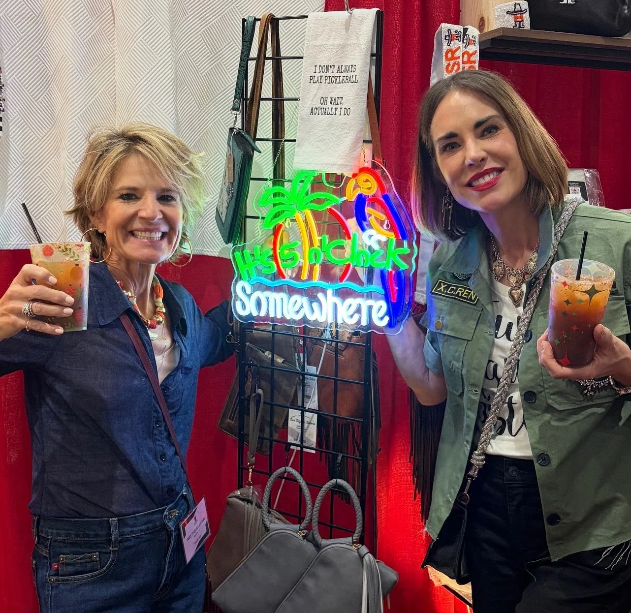 Us yesterday as soon as it hit 5 pm: 🍹🍸🍷🥂🥃🍾

What a week! Thank you @nutcrackermarket for putting up with our chaos for yet ✨another✨ year. Also, HUGE SHOUTOUT to Jerome for being the BEST mover and handyman ever!!! Thank you for your muscles, 