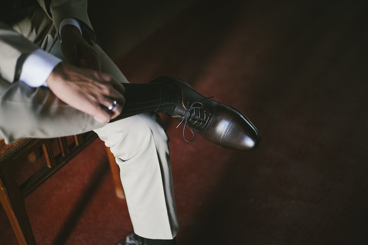 Details of the groom's preparation