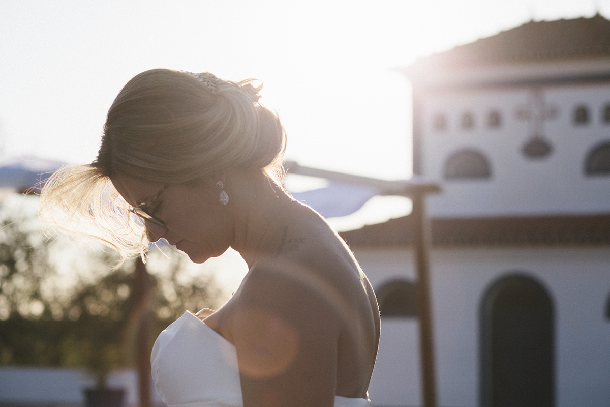 Bride's portrait in Alentejo light