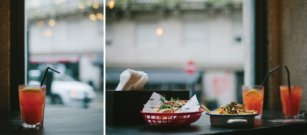 Couple's lunch at Frankie Hotdog Porto
