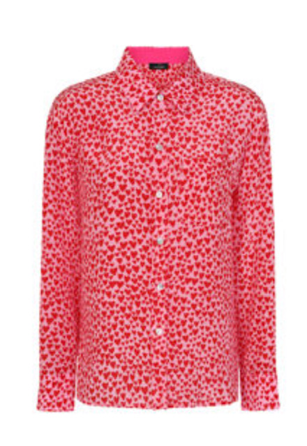 1. Mercy Delta Goodwood Hearts Primrose Silk Shirt £230 in sizes XS - L available to purchase from www.mercydelta.com