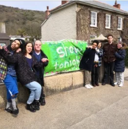 We had a warm welcome in Portreah, and stayed with local families.