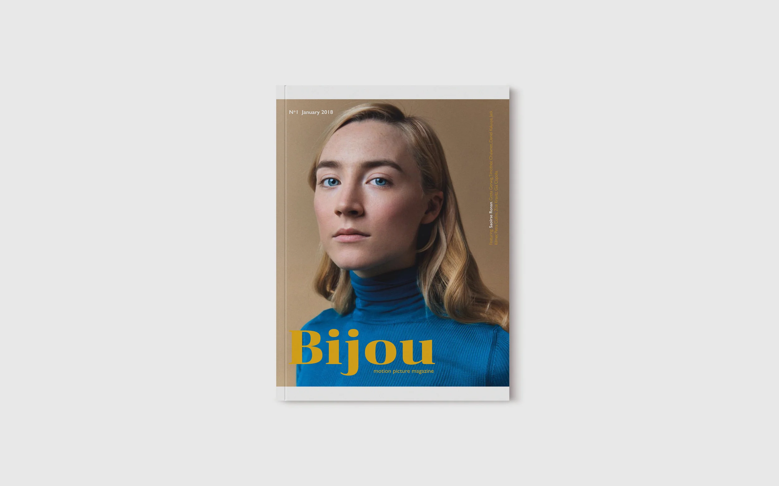   Cover for first issue of Bijou featuring Saoirse Ronan.   I do not claim ownership of this photo. 