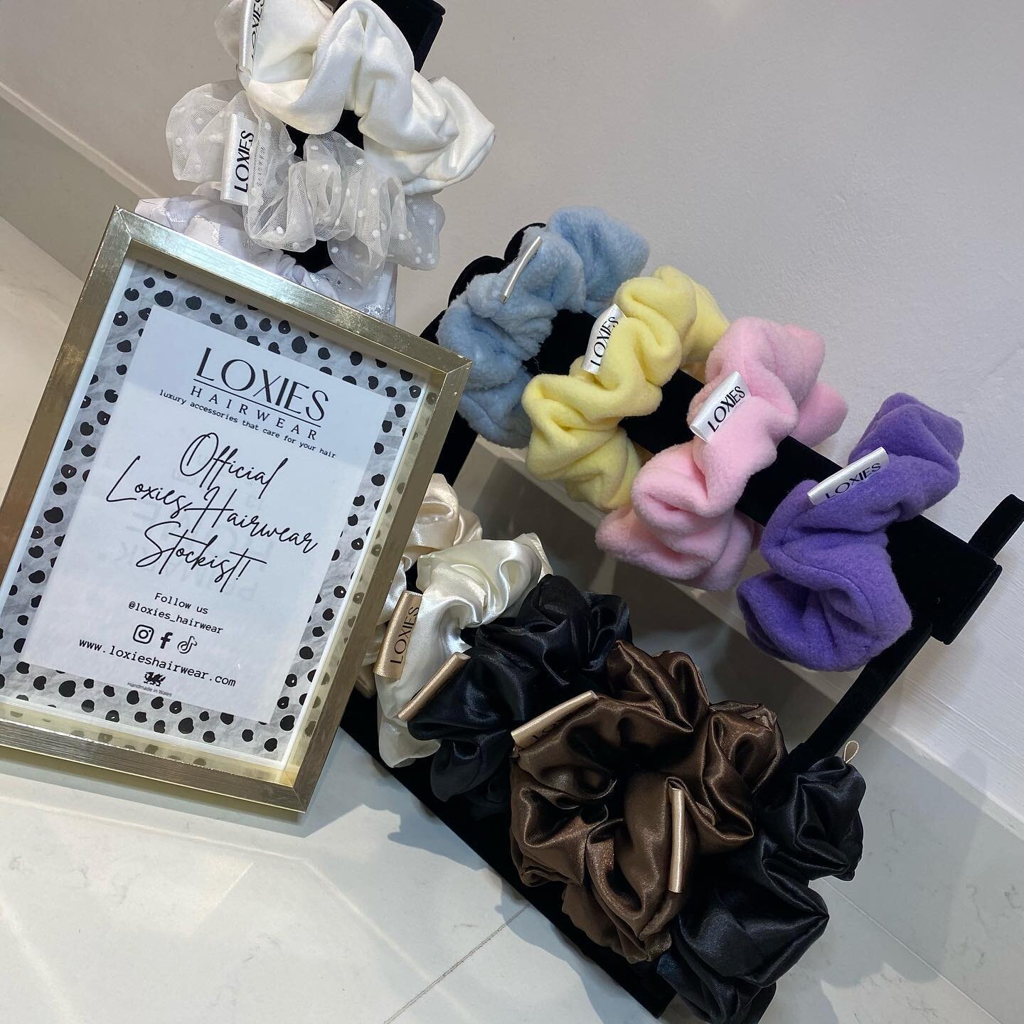 So excited to announce we are now stocking @loxies_hairwear scrunchies &amp; hair accessories in our Caernarfon Salon!💗 Cute &amp; practical accessories all handmade in Wales 🏴󠁧󠁢󠁷󠁬󠁳󠁿 Pop in to get yours!