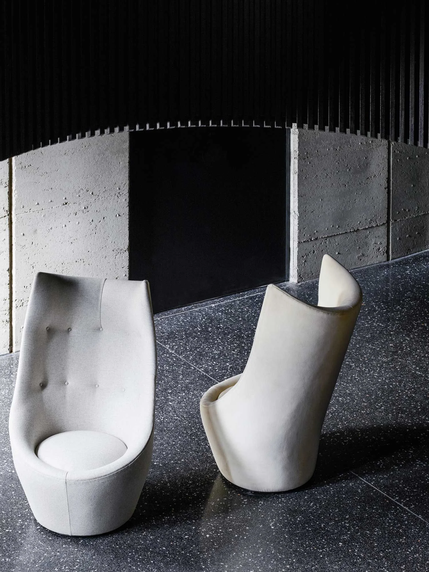 Featherston Expo Talking Chair with button back