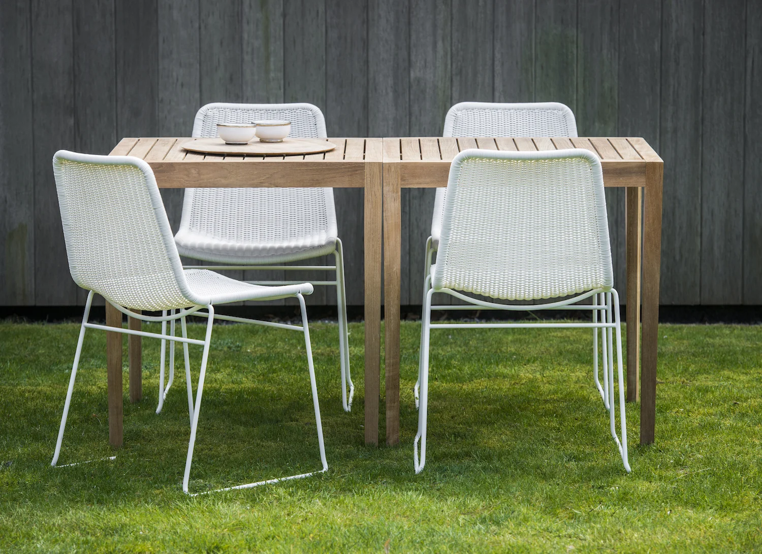 Outdoor C607 Chair in White Polyethylene