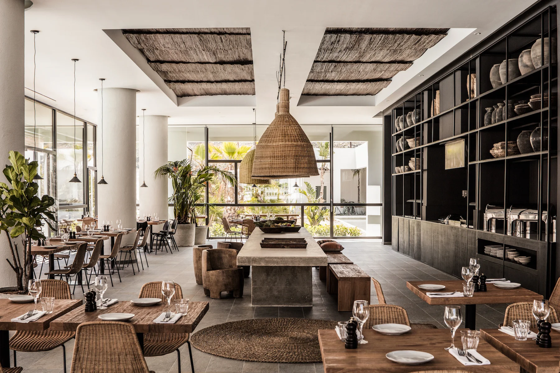 Casa Cook, the boutique hotel on the island of Rhodes, Greece designed by the very talented Annabell Kutuchu and Michael Schickinger. Basket chairs by FeelGood Designs throughout the hotel and restaurant. Photo Georg Roske