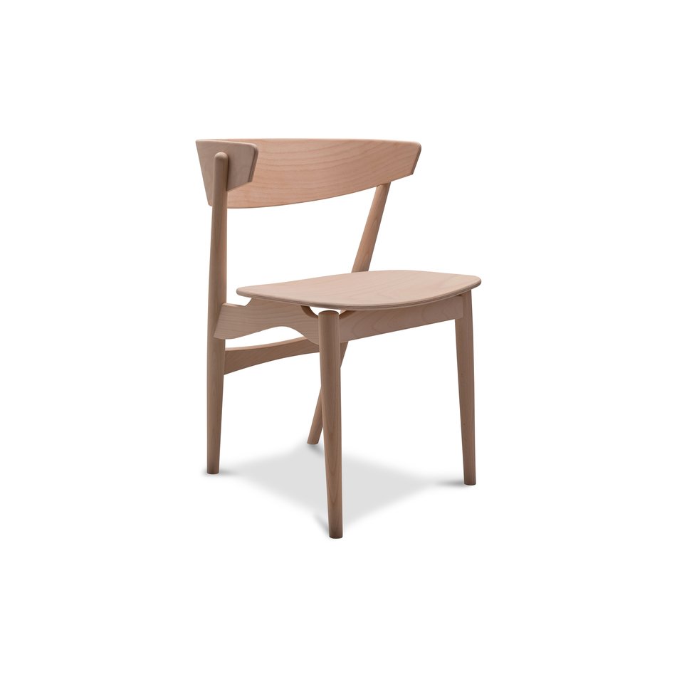 The no 7. chair - soaped beech, no upholstery