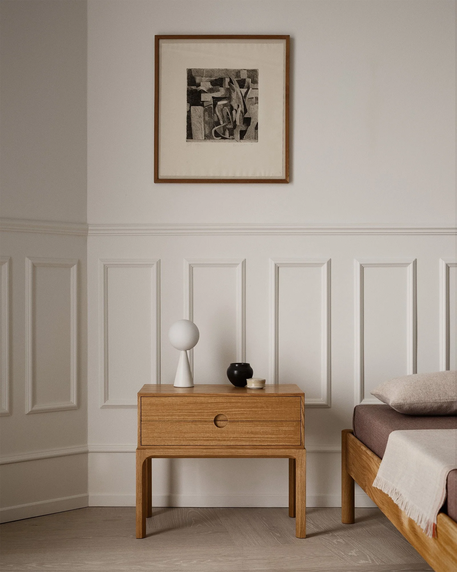 Dagmar Kai Kristiansen Entre Bedside Table - Low Oak