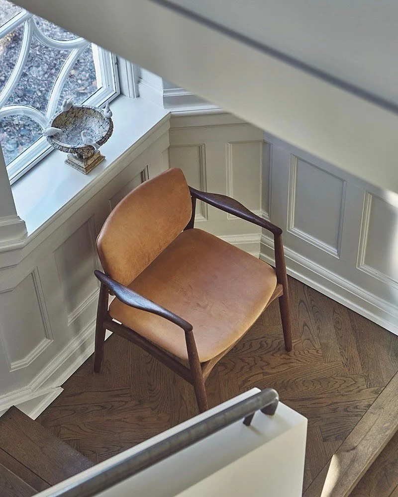 The SJ.67 Captain Armchair designed by Erik Buck in 1950 and produced by @skovgaardjensen1903. With its defining armrests, solid seat and supportive backrest, the Captain chair lives up to its prominent calling. It&rsquo;s an almost underplayed desig
