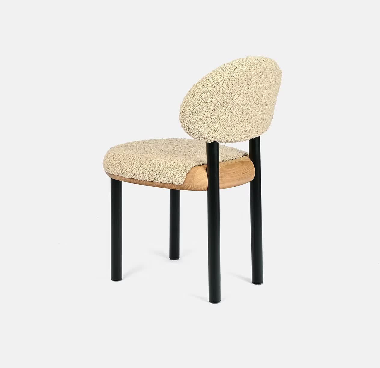 Mag Chair in Cream &amp; Black