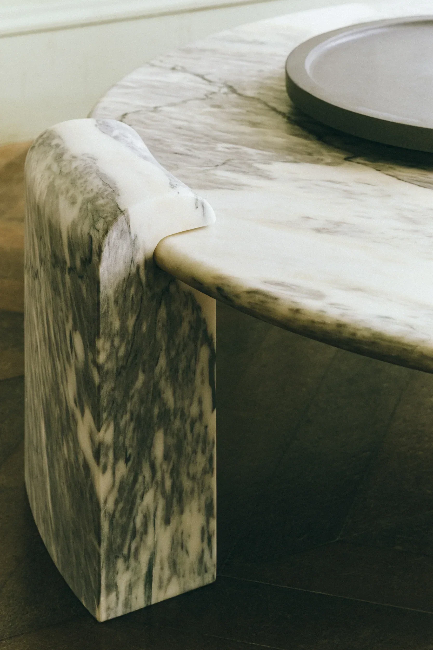 The Stone Column Lounge Table in Estremoz Marble.webp