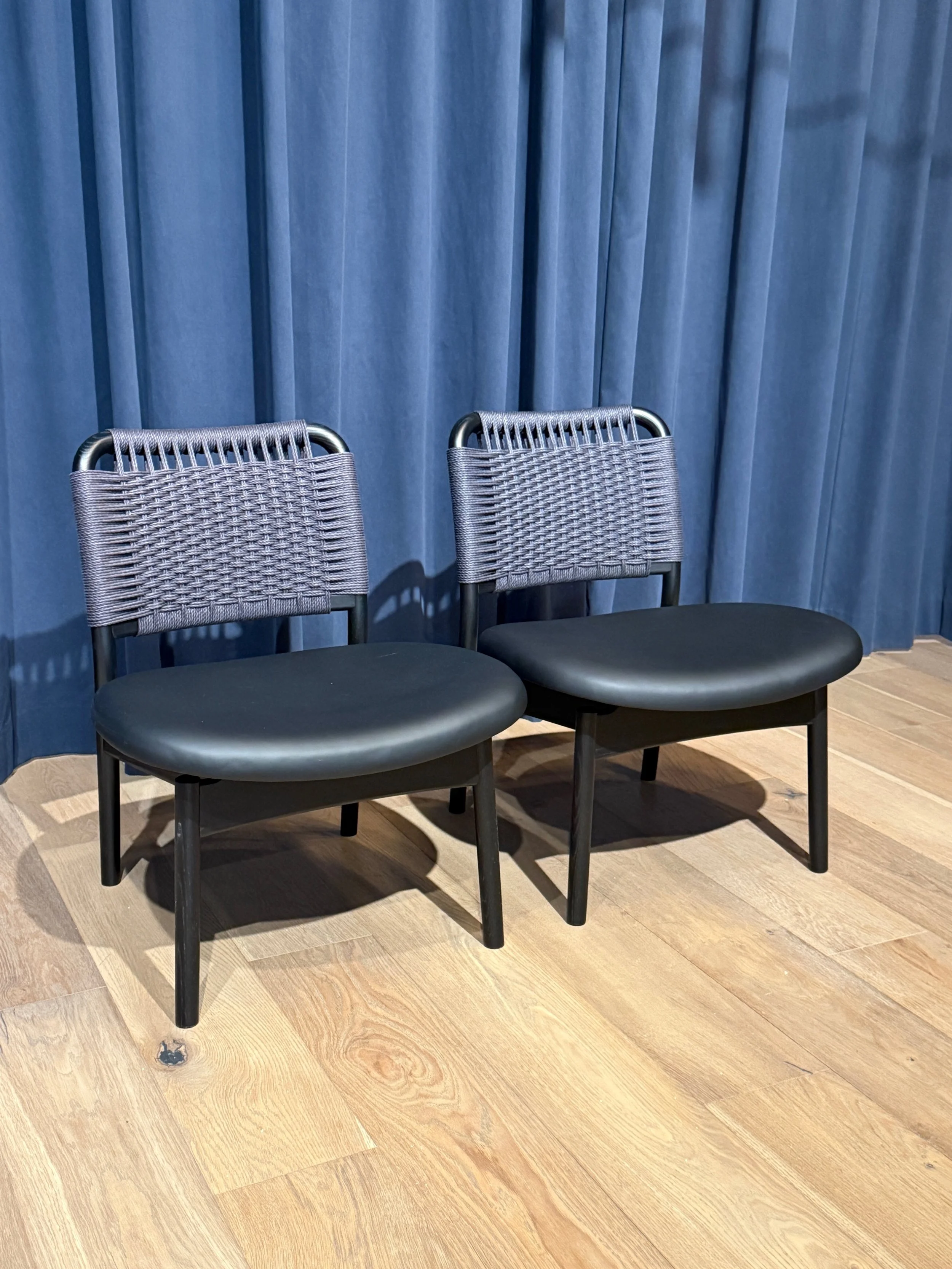 The Saga Low Chair Black Ash