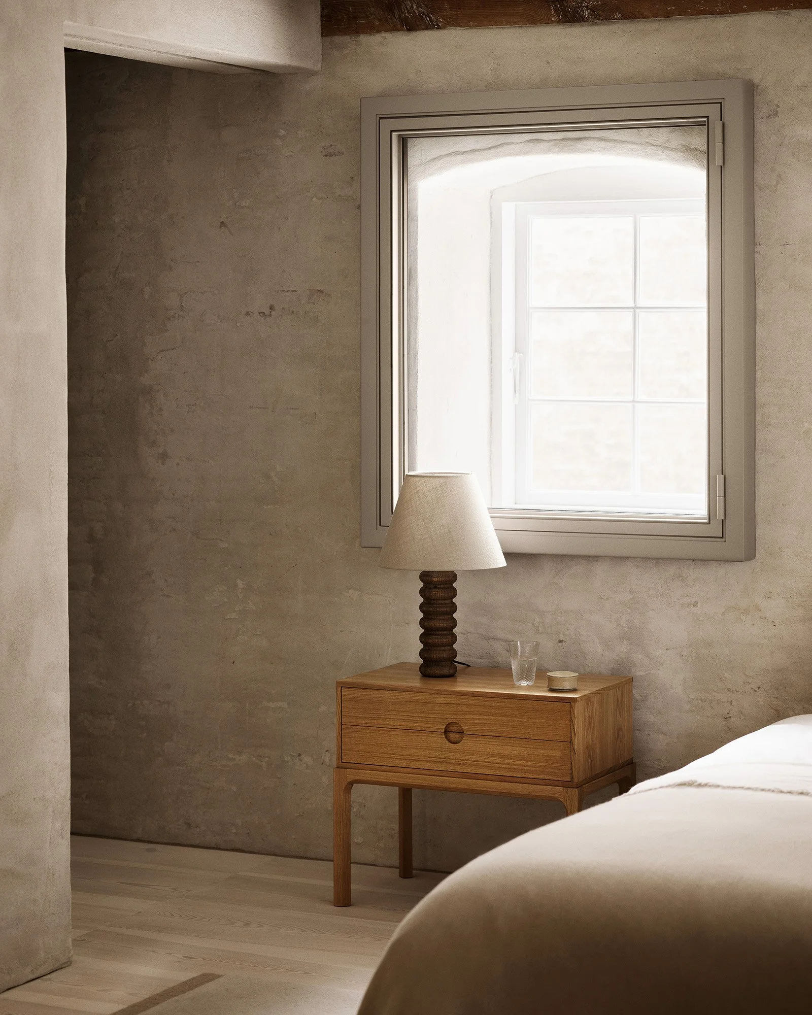 Kai Kristiansen's Entre bedside tables by Dagmar in solid wood with clean lines and tapered legs, part of the modular Entre series designed in 1956