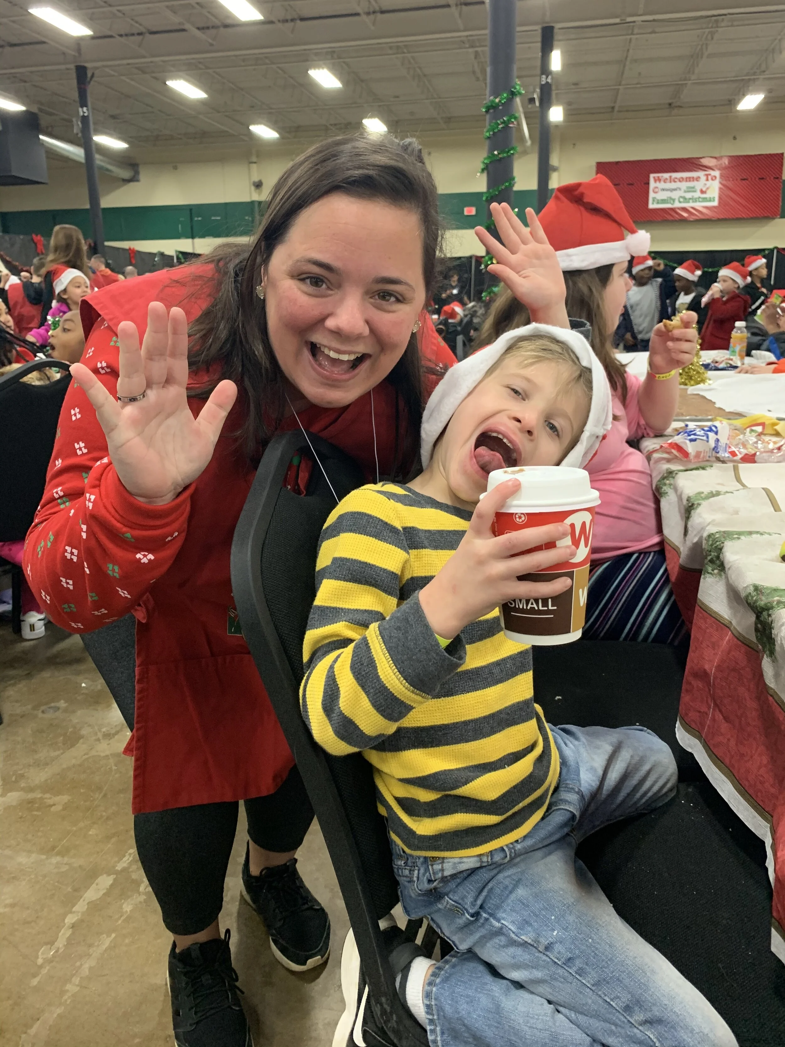 KPS Founder, Brooke M. Govert, Volunteers at Weigel's Family Christmas