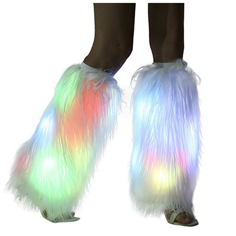 Faux Fur LED Leg Warmers
