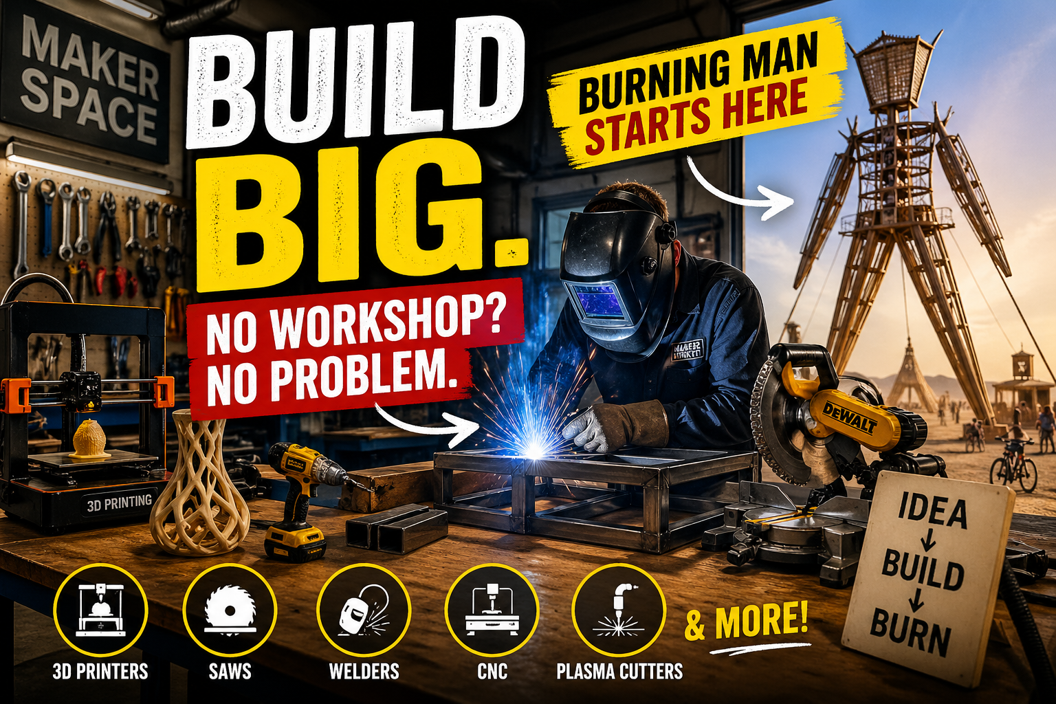 Burning Man Artists: How Makerspaces Give You the Tools to Build Big Ideas
