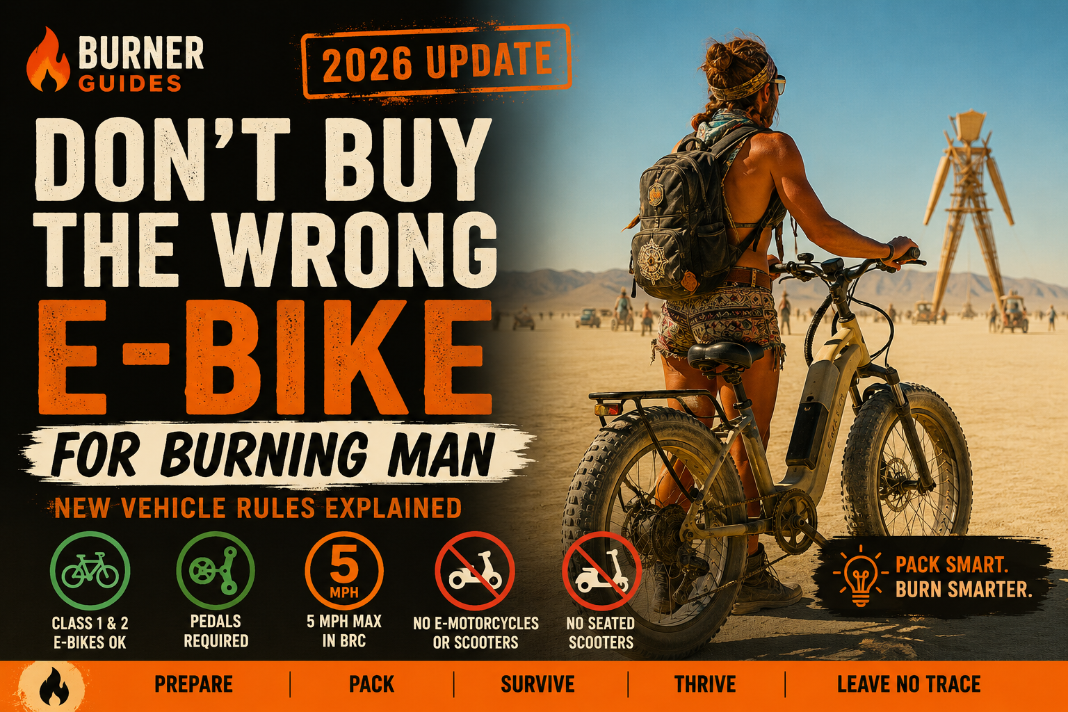 Burning Man 2026 E-Bike Rules: What Vehicles Are Allowed?