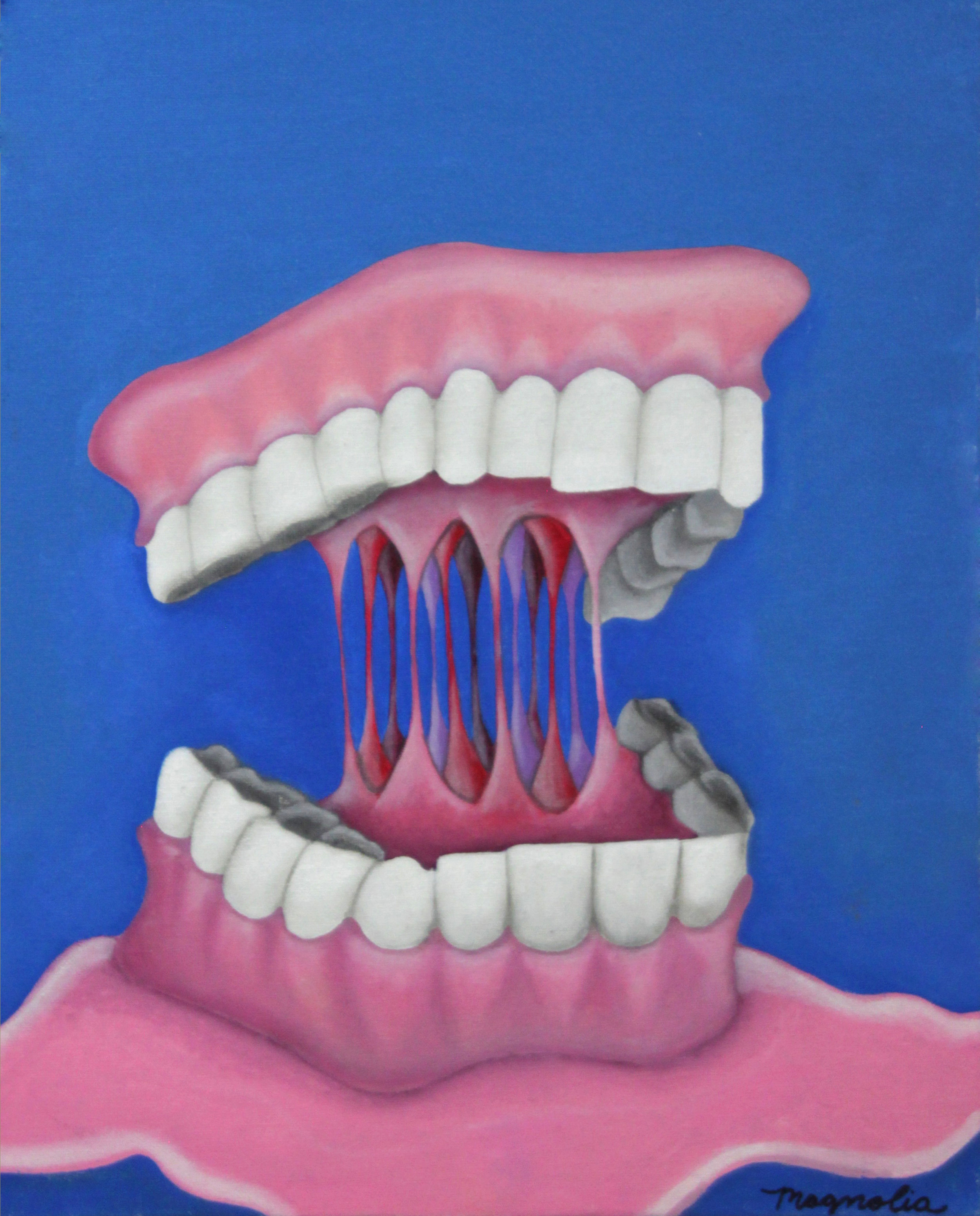   Grandpa’s Dentures , 2015  Oil on Canvas  11” x 14” 
