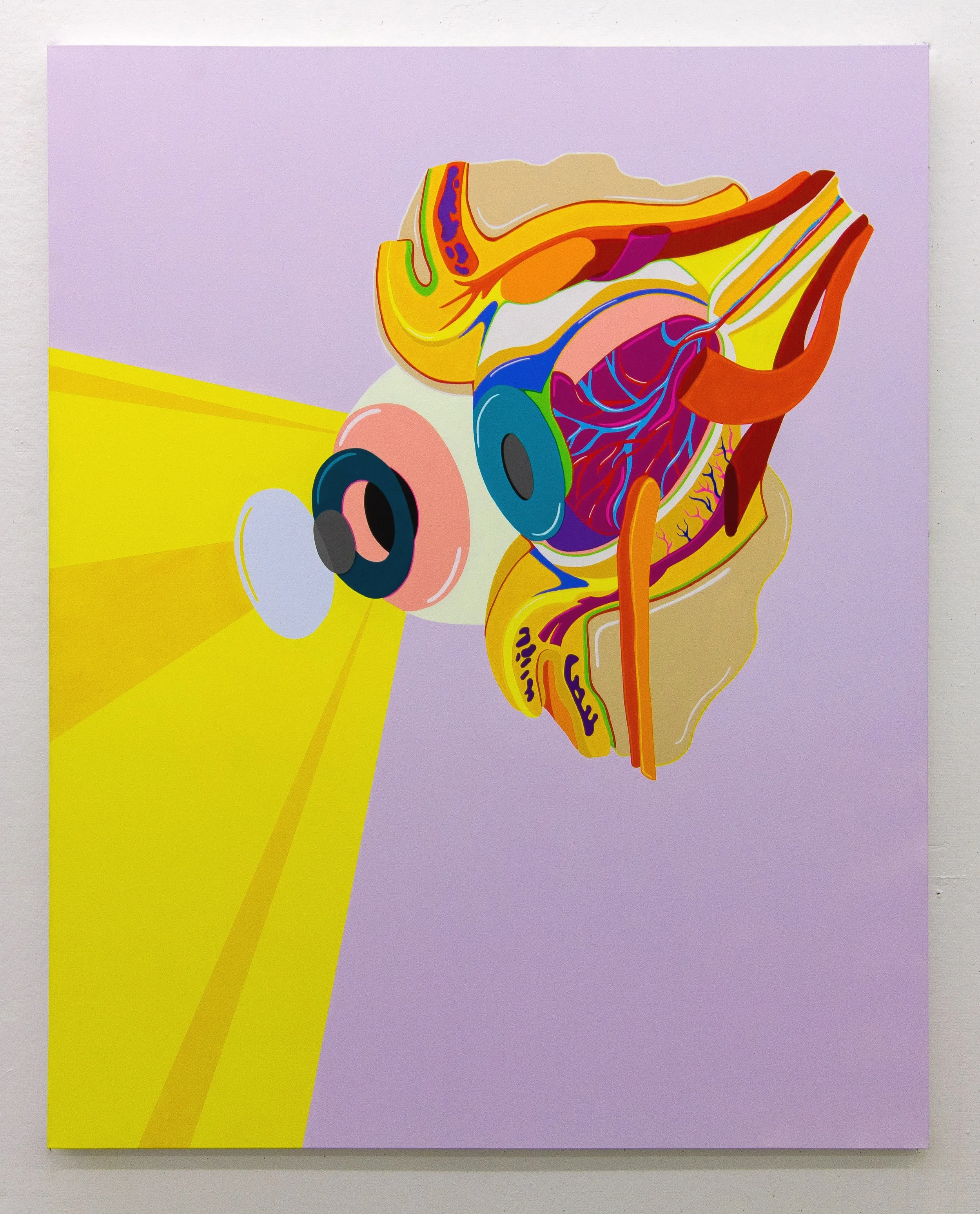 The Eye That Watches All, 2019 Acrylic on Canvas 48” x 60”