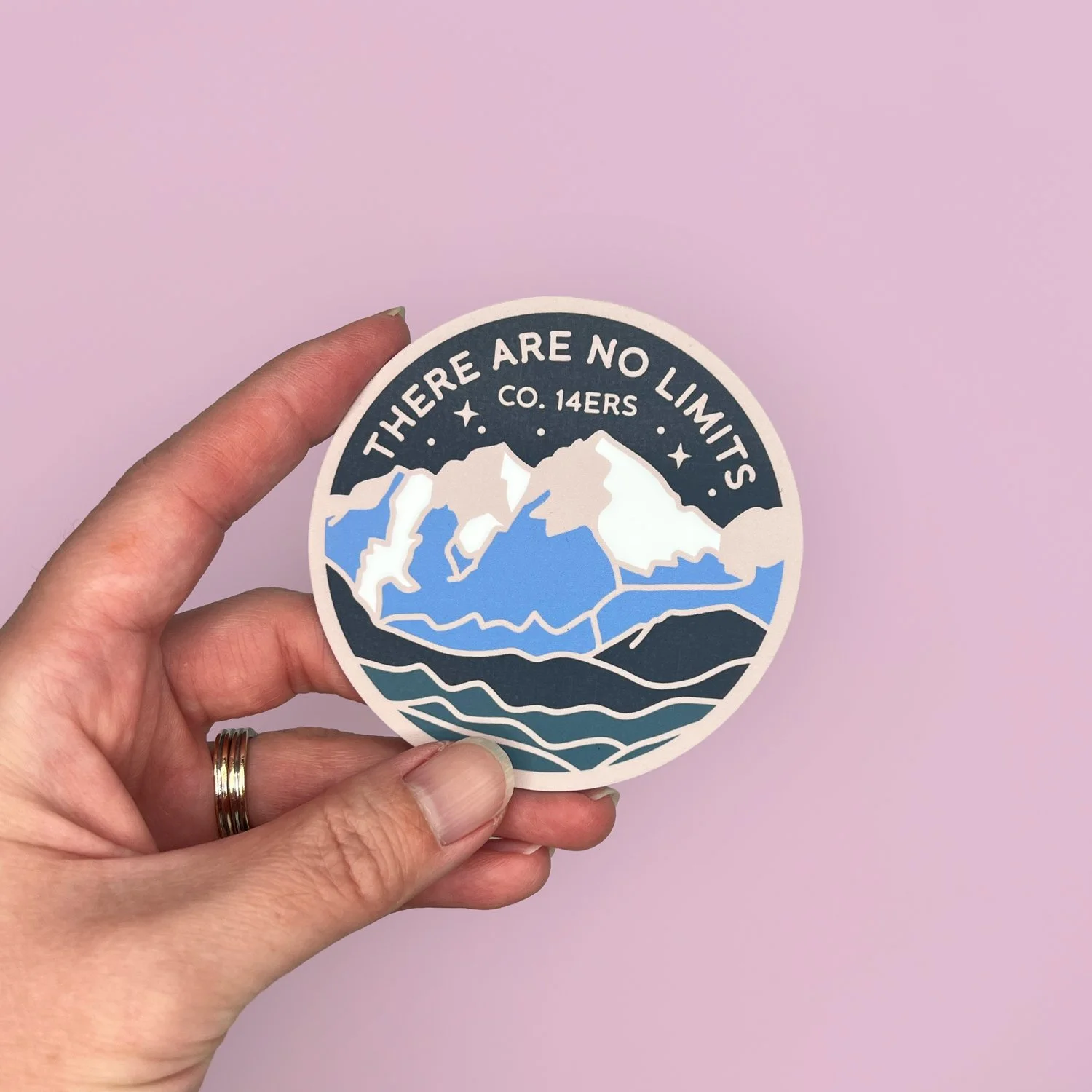 There Are No Limits Colorado Mountain Fridge Magnet