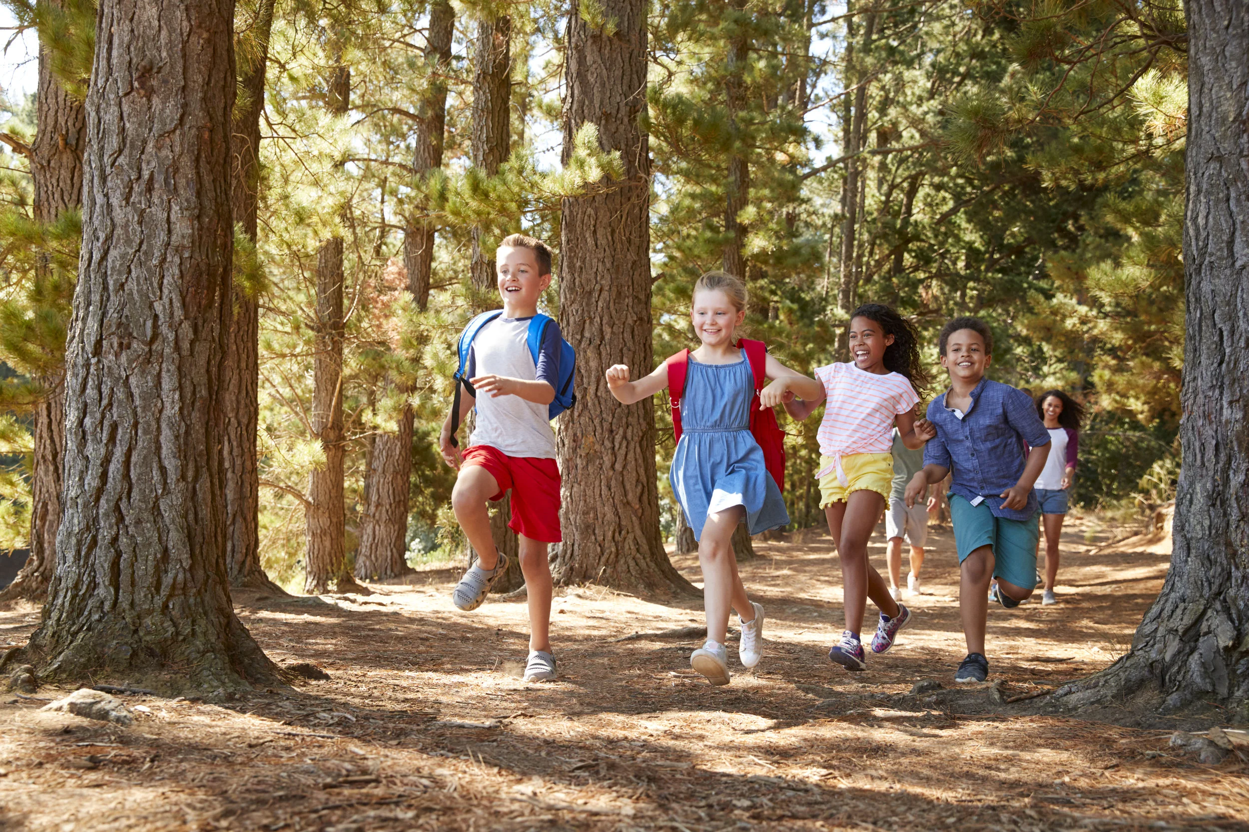 children-running-ahead-of-parents-on-family-T2S5R4M.jpg
