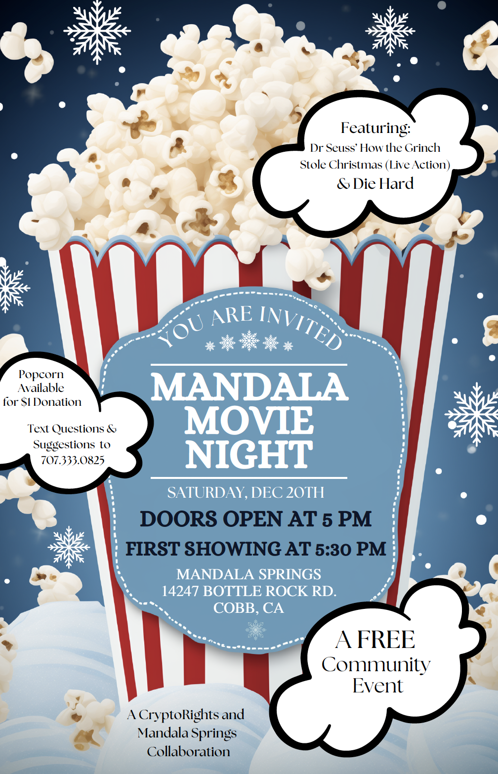 Movie Night at Mandala - Free Community Event